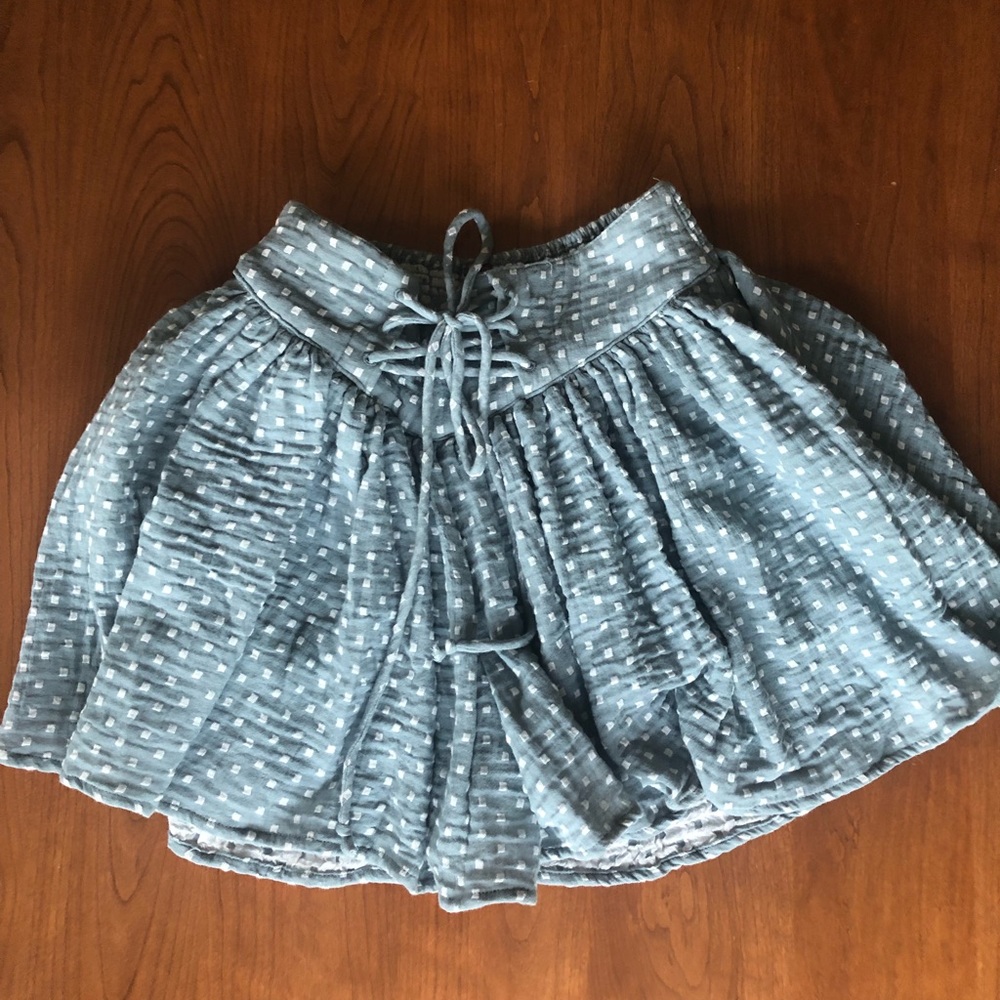 Sky blue skort
